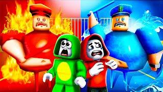 JJ and Mikey Escape From LAVA VS WATER Barry Prison Battle in Roblox - Maizen