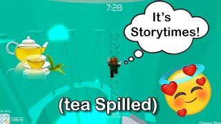  Tower Of Hell + Crazy storytimes  Not my voice or sound - Roblox Storytime Part 71 (tea spilled)