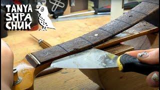 Extremely hard and difficult neck repair of Fender Jazz Bass