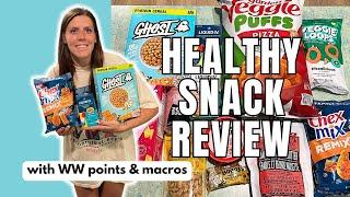 HEALTHY SNACK REVIEW | Trying New Healthy Snacks | WW (WeightWatchers) Points/Calories/Macros