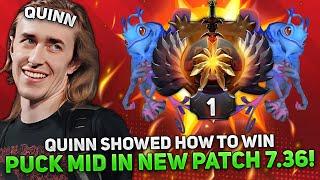 QUINN SHOWED HOW TO WIN on PUCK MID in NEW PATCH 7.36!