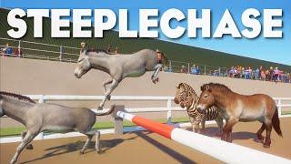 Zebra vs Horse vs DONKEY!? Planet Zoo Racing Challenge!