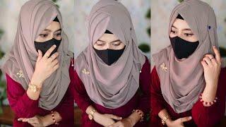 Stylish Hijab  | Cute And Beautiful Hijab Styles | Criss Cross Hijab Tutorial With Scarf |