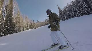 Park City PART 2 Mel's Alley Run and powder kettel to Quicksilver  Gondola January 2021