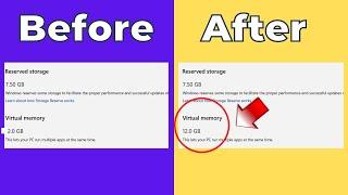 How To Increase Virtual Ram on Windows 11/10 | Make your Laptop Faster | Increase PC Performance