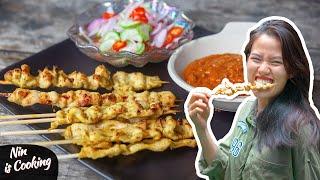 Delicious Thai CHICKEN SATAY Skewers Recipe (with Peanut Sauce)