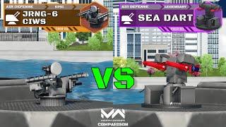 JRNG-6 CIWS VS Sea Dart | Air Defense Comparison | Modern Warships