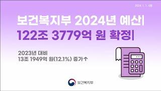 [촘촘한 약자복지] 보건복지부 2024년 예산 알아보기 (2024. 1. 1. 시행)
