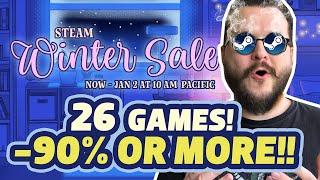 Steam Winter Sale 2024! 26 Awesome games with -90% or Greater Discounts!