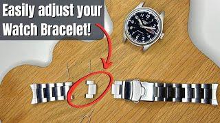 How to Shorten or Adjust a Seiko 5 SRPG27 Bracelet (any straight pin bracelet)