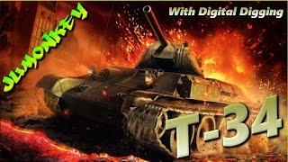 War Thunder-Russian T-34 Action with Digital Digging (HD)
