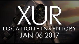 Destiny - Xur Location & Inventory for 1-6-17 / January 6, 2017 - Rise of Iron!