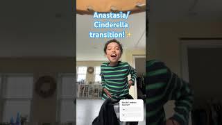 Anastasia/Cinderella transition with no effects or editing! #pandatime #anastasia #cinderella