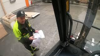 Professional Forklift operator Loading a full truck and trailer as a pro!!!