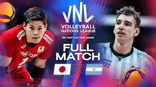 Japan  vs. Argentina  - 2024 Volleyball Nations League | Full Match - Week 1