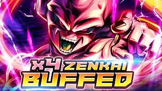 4x ZENKAI BUFFED 14* LF KID BUU INCINERATES ENTIRE TEAMS! A MERCILESS SHREDDER | Dragon Ball Legends