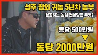 [성주참외] 귀농 5년차 농부 동당 수익 500에서 2000만원이 된 비결 컨설팅의 효과 [Feat.스마트팜]