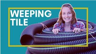 Weeping Tile Installation (French Drain) | Simple yard drainage using non perforated pipe