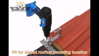 solar mounting roof hook, solar racking system, solar mounting components, solar mounting parts