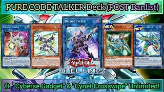 PURE CODE TALKER ft. CYBERSE GADGET | INTO THE VRAINS! (Post Banlist) [Yu-Gi-Oh! DUEL LINKS]