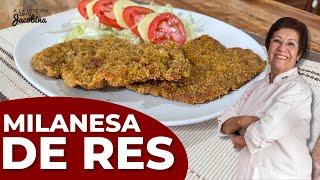 Como hacer MILANESA DE RES | Como empanizar una milanesa | 3 formas de empanizar una milanesa