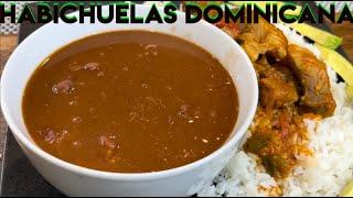 Dominican beans from scratch | how to make Dominican beans | habichuelas guisadas Dominicanas