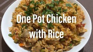 One Pot Chicken with Rice | The Foodie Ninja