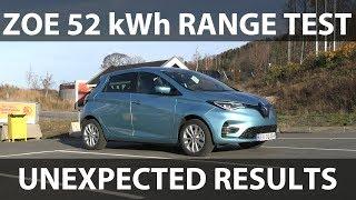 Renault Zoe 52 kWh range test