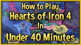 Hearts of Iron 4 Tutorial  How to Play HoI4 in Under 40 Minutes Guide! [No DLC]