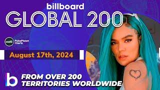 Billboard Global 200 Singles of This Week (August 17th, 2024)