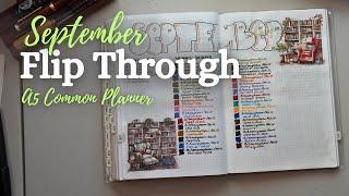 September in my A5 Sterling Ink Common Planner | 2024 Planner Flip Through