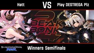 Hatt (Narmaya) vs Play DESTREGA Plz (2B) - GBVS:R Winners Semifinals - Beak Bonk 2024