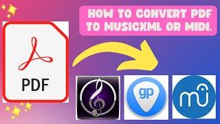 How to convert PDF to MusicXML or MIDI