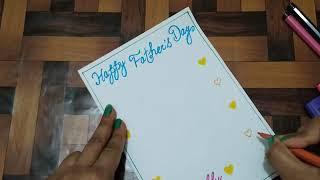 Easy way to make Father's Day Card #easycardmaking  #fathersdaycardhandmade #fathersdaycardmaking