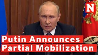 Putin Announces Partial Mobilization Of Roughly 300,000 In Russian Reserve
