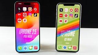 IOS 17.5.1 iPhone 15 Pro Max vs iPhone XS MAX  2024