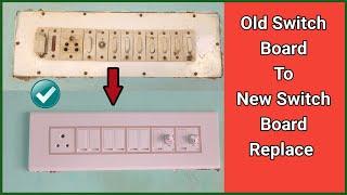 Normal Switch Board Convert Modular Board | How To Change Old Switchboard To New | Modular Switch