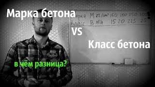 Марка и класс бетона. В чём отличия?