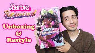 Barbie Rewind Unboxing and Restyle (Slumber Party, Hollywood Hair Barbie)