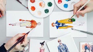 How do you draw like a fashion designer  // Can you be an illustrator without a degree