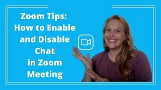 Zoom Tips: How to Enable/Disable the Chat in Zoom Meeting