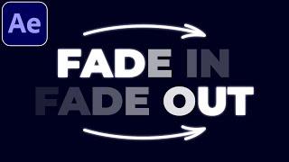 Text Fade In and Fade Out Animation Tutorial in After Effects | Text Animation | No Plugins