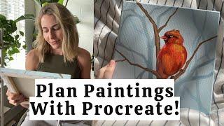 How To Plan Paintings With Procreate