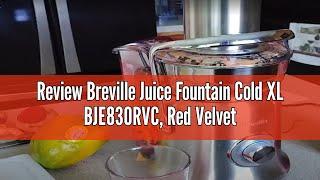 Review Breville Juice Fountain Cold XL BJE830RVC, Red Velvet Cake