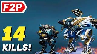 Free to Play Robots Makes 14 Kills - War Robots Gameplay (No Commentary) WR F2P