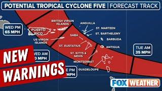 Tropical Storm Warnings Issued As Future Ernesto Continues On Path Toward Caribbean