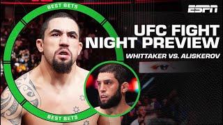 UFC Fight Night: Robert Whittaker vs. Ikram Aliskerov | Best Bets