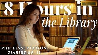 8 Hours in the Library | A Day in the Life of a PhD Student in Oxford | Dissertation Diaries Ep. 13