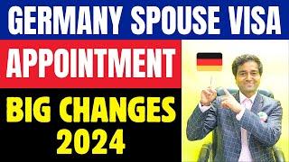 Germany Spouse Visa APPOINTMENT Big Changes 2024 | Dependent Visa | Child Visa | Family Reunion Visa