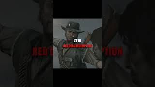 Best Game from each year #shorts #gaming #ps5 #playstation #reddeadredemption #farcry #minecraft